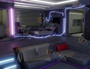 赛博朋克宿舍Blender工程源文件