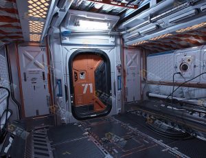 宇宙飞船内部Blender工程源文件