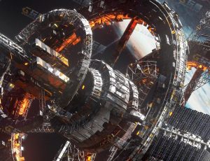 超级宇宙空间站Blender模型