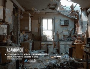 世界末废墟残骸3D模型套装