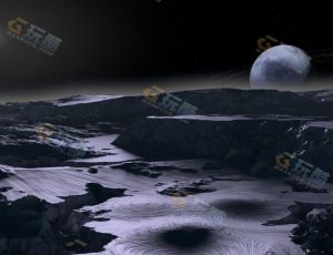 月球地形场景Blender工程源文件