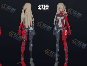 幻塔机械少女Blender模型