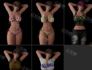 死或生瞳Blender模型