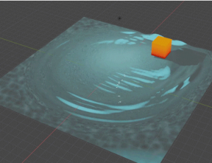 水触碰模拟动画Blender工程源文件