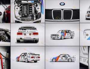 超高精度1991年宝马M3运动版3D模型