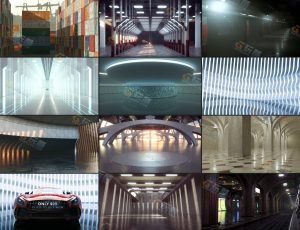 C4D专业照明环境场景背板工程文件包