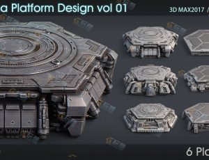 科幻机甲台模型包1