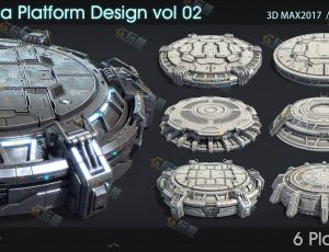 科幻机甲台模型包2