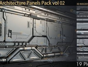 科幻建筑面板模型包2