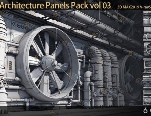 科幻建筑面板模型包3