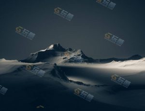 平原山脉地形场景