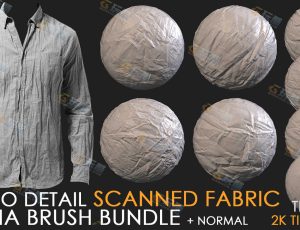 40个扫描布料纹理细节笔刷
