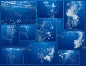 水下水泡特效元素笔刷素材