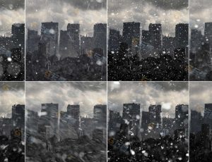 雪元素特效笔刷素材