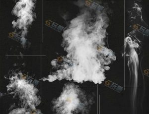 蒸汽元素笔刷素材