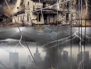 自然灾害笔刷素材