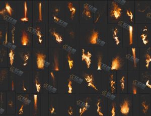 火焰特效元素合成图片素材包