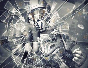 破碎玻璃笔刷素材