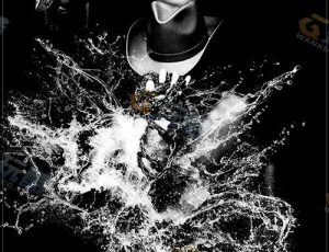 水爆炸元素笔刷素材