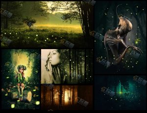 萤火虫笔刷素材