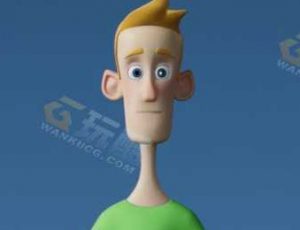 卡通风格化男孩