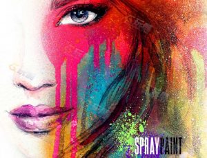 喷漆元素特效合成图片与笔刷素材