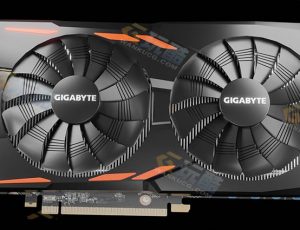 技嘉Windforce 1050 Ti显卡3D模型