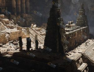 BMS古代遗址失落世界模型套装