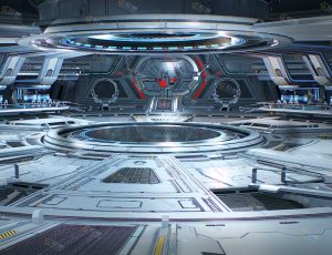 科幻机库C4D工程源文件