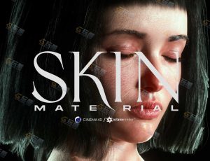 C4D人体皮肤材质预设