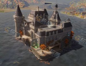 超大战斗魔幻城堡模型场景工程源文件