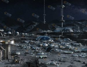 玩酷CG网—科幻月球基地堡垒建筑模型