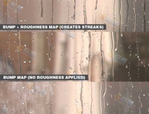 动态雨滴水流划痕序列动画贴图