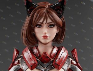 猫耳机械女孩模型