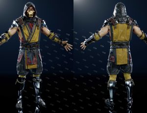 真人快打蒙面男模型