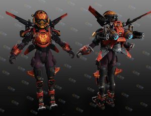 超级改造飞行机器人模型