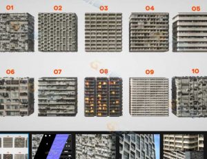 楼房建筑PBR贴图