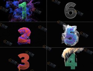 XP粒子官方高级倒计时变形案例+动力学高级案例