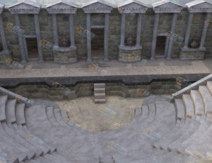 古罗马圆形剧场场景工程源文件