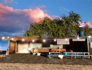 海滩小屋场景工程源文件