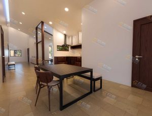 中式简约客厅场景工程模型