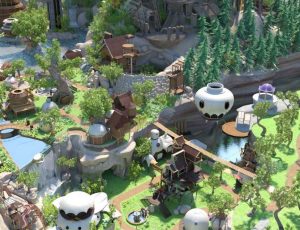 中世纪魔幻城镇部落Blender场景工程源文件