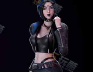 风格化乌鸦女模型