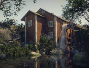 农村小屋场景工程源文件