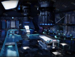 外星人研究室场景工程源文件