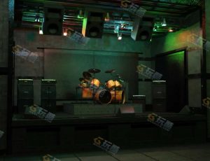 摇滚舞台场景工程模型