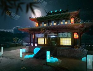 武士练武之地场景工程模型