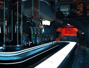 科幻酒吧场景工程模型