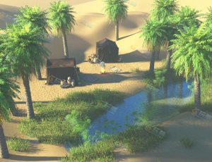 沙漠绿洲场景工程源文件