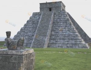 玛雅文明建筑场景工程模型